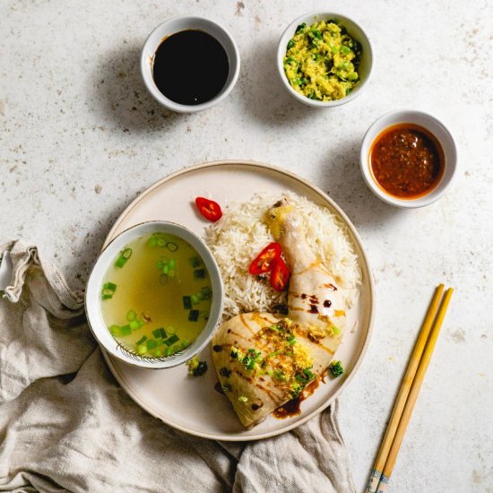 Easy Hainanese Chicken Rice