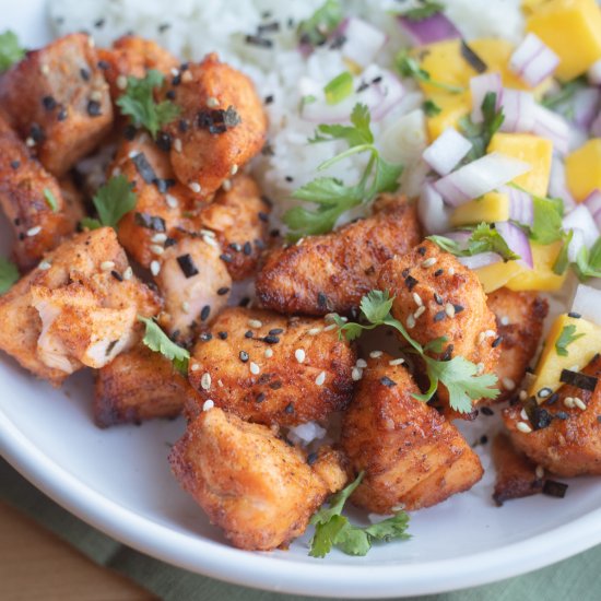 Air Fryer Salmon Bites