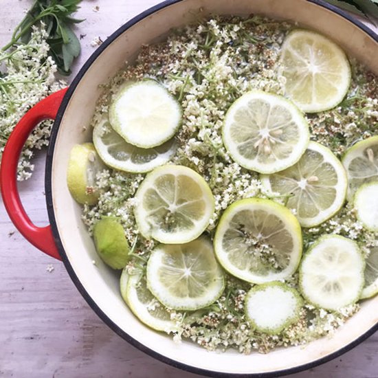 Homemade Elderflower Cordial Recipe