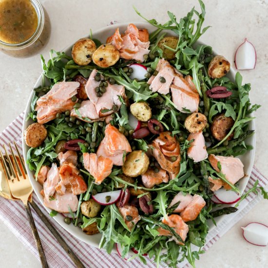 Salmon, Arugula & Potato Salad