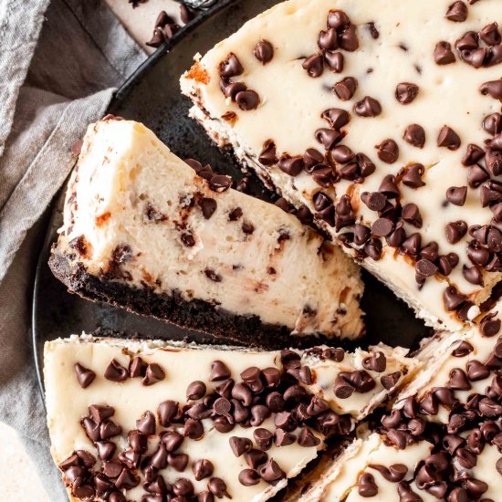 chocolate chip cheesecake