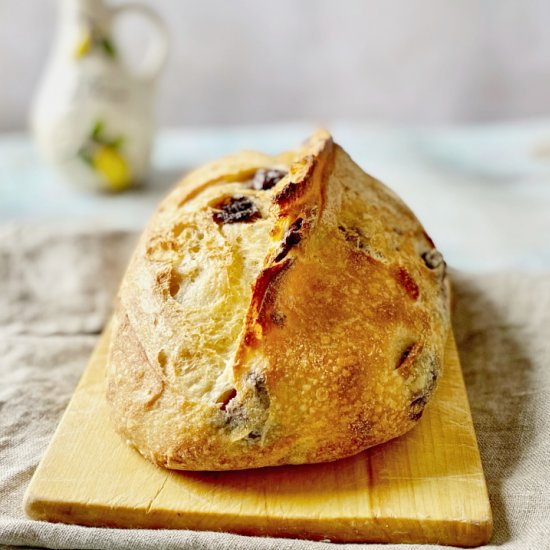 Mediterranean Sourdough Olive Bread