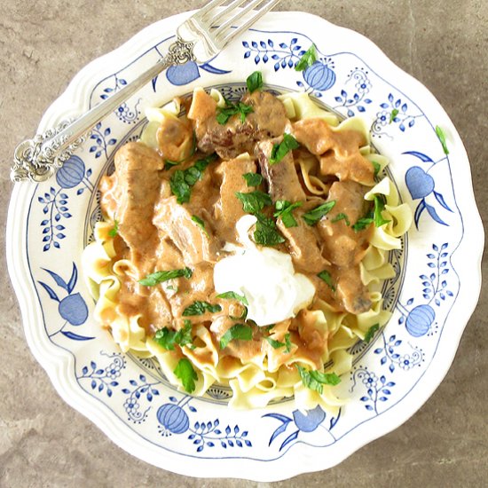 Beef Stroganoff