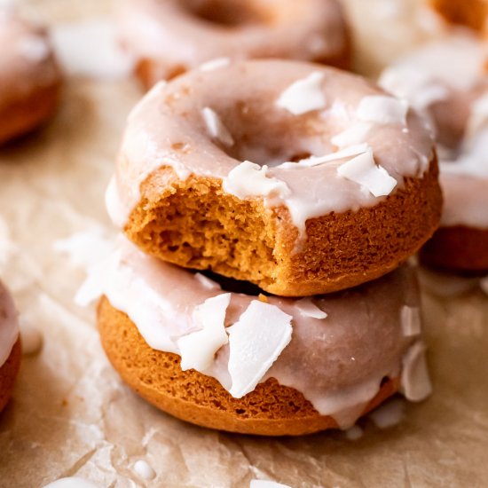 Thai Tea Mochi Donuts