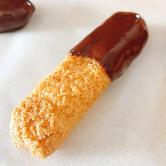 coconut chocolate sticks