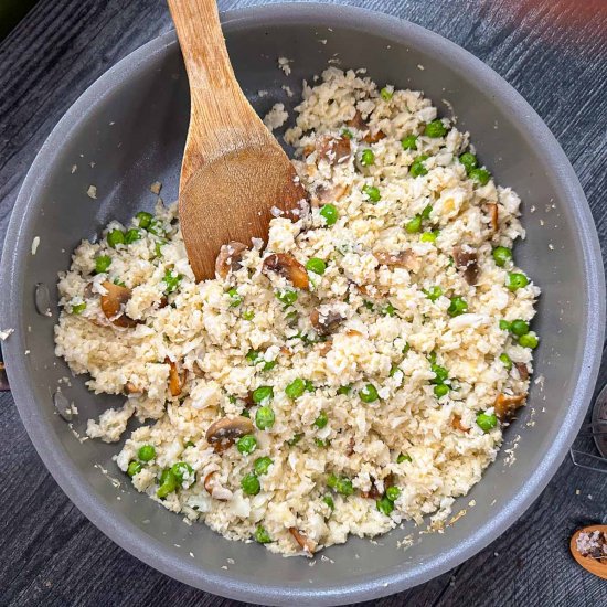 Keto Cauliflower Rice & Mushrooms