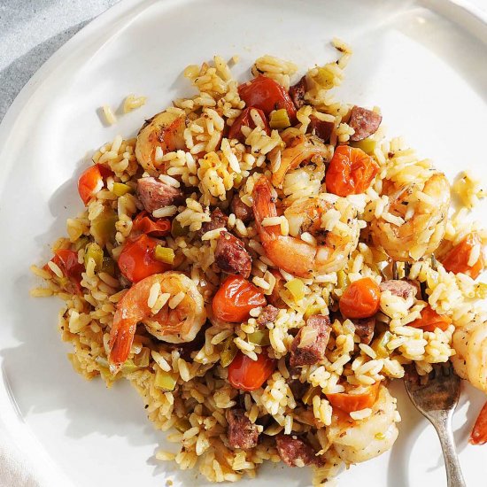 Cajun Shrimp & Rice Skillet