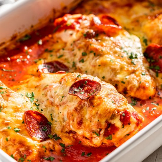 Pizza Stuffed Chicken