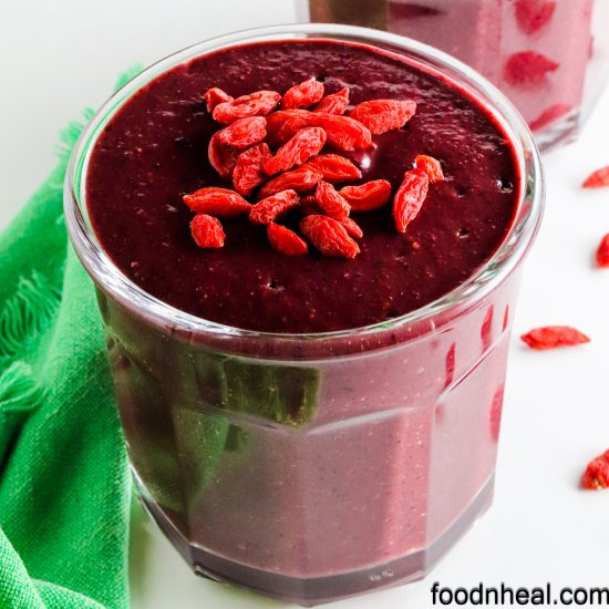 Purple sweet potato smoothie