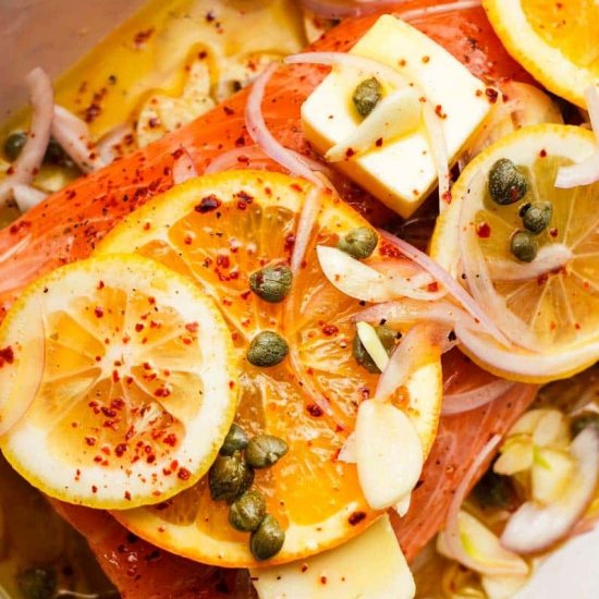 Slow Roasted Salmon with Citrus