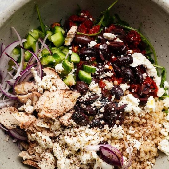 Sumac Chicken Salad with Feta