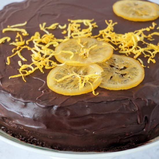 lemon and chocolate torte