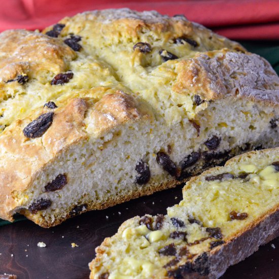 Irish Soda Bread with Raisins