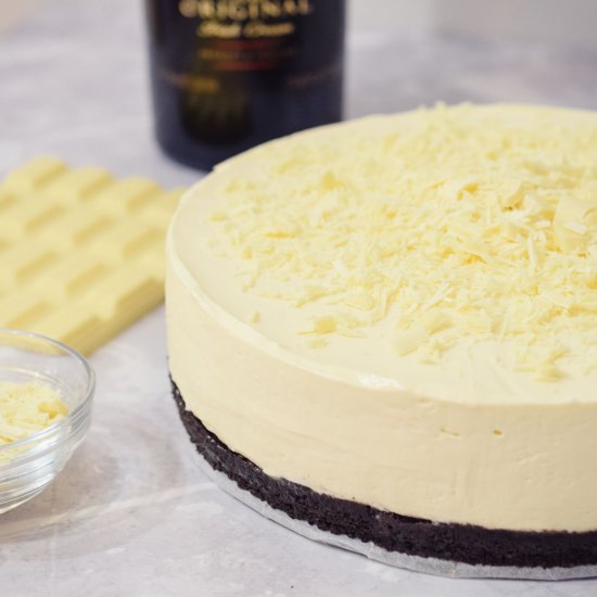 Baileys white chocolate cheesecake