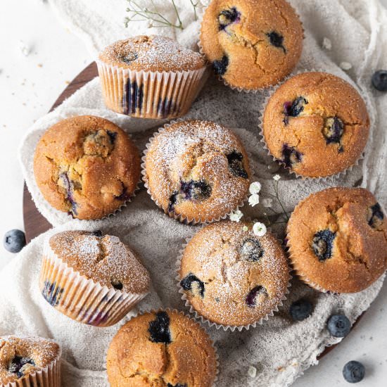 Dairy-Free Blueberry Muffins