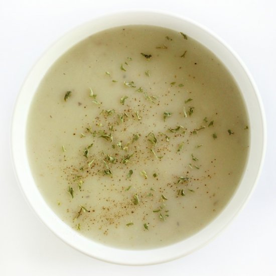 Vegan Crema de Malanga Soup