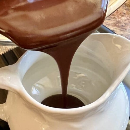 2 ingredient chocolate sauce