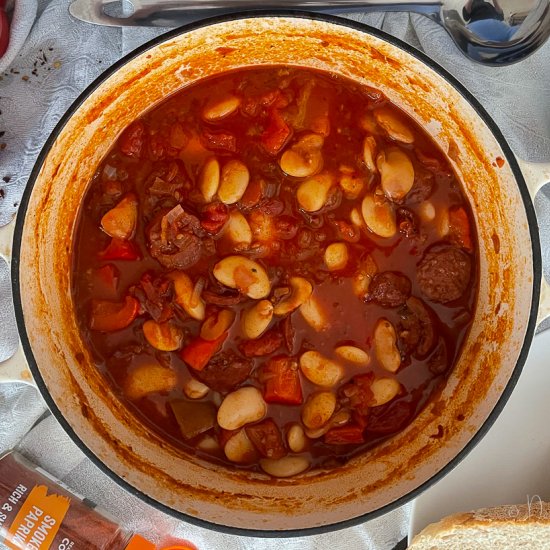 Chorizo and Butterbean Stew