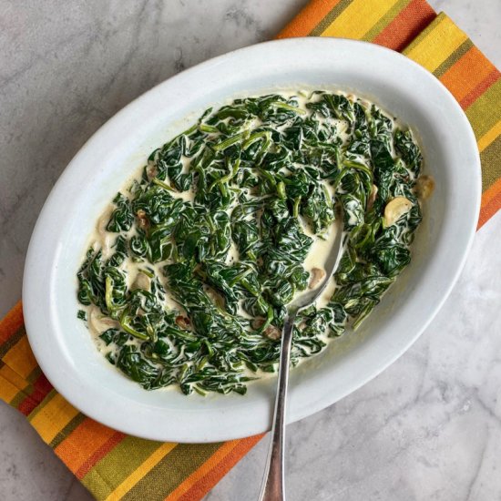 Shortcut Creamed Spinach