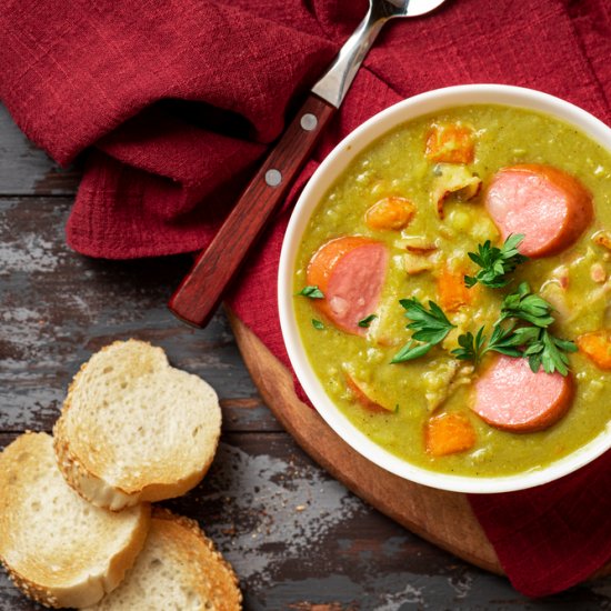 Authentic German Split Pea Soup