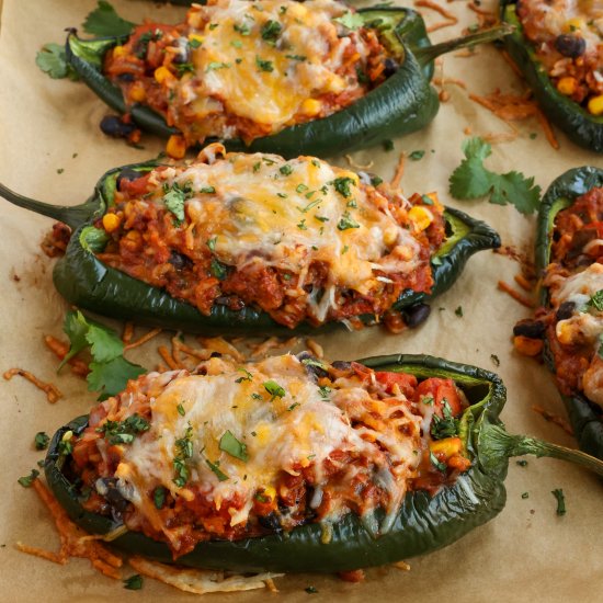 Stuffed Poblano Peppers