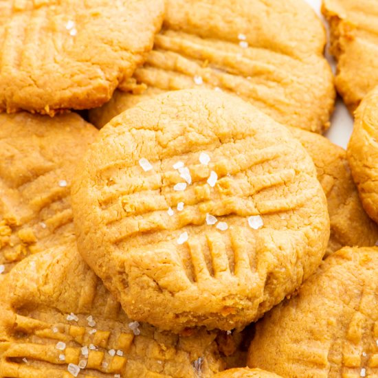 2 Ingredient Peanut Butter Cookies