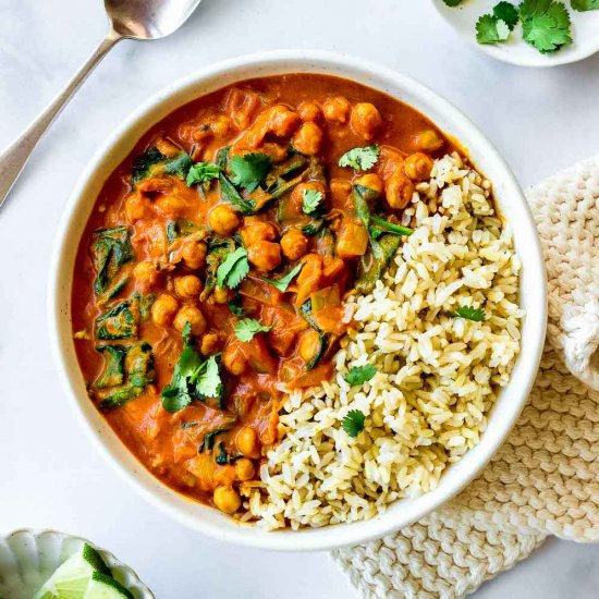 Chickpea Spinach Curry