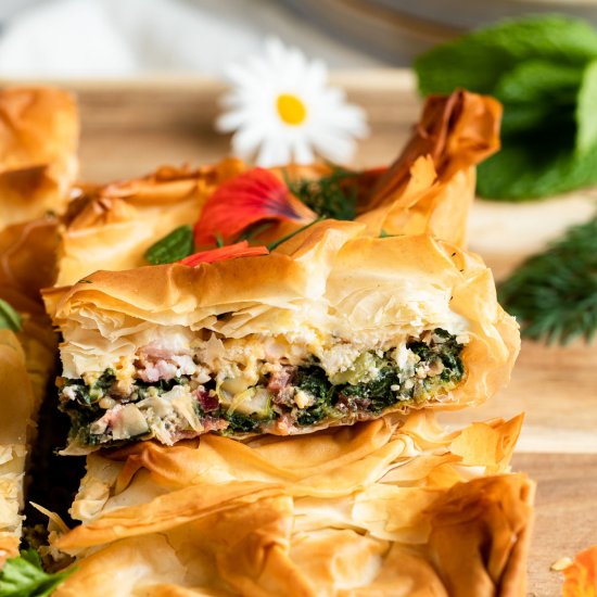 Feta and Silverbeet Pie