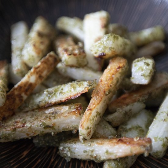 Salted seaweed Chinese yam fries