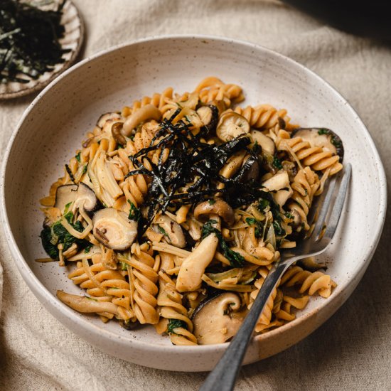 Japanese-Style Mushroom Pasta