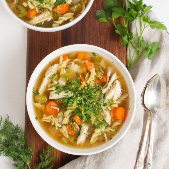 Crockpot Chicken Noodle Soup