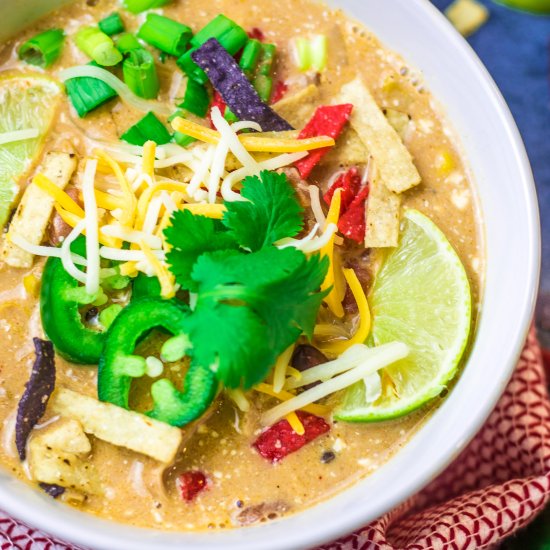 Crock Pot Chicken Tortilla Soup