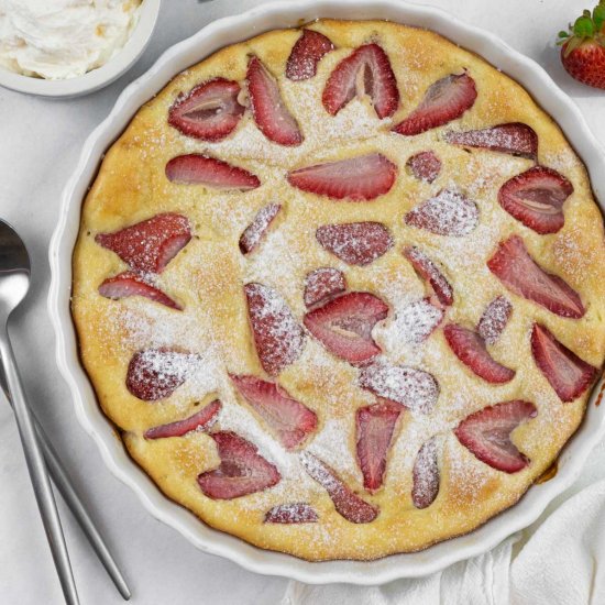 Strawberry Clafoutis (Gluten free)