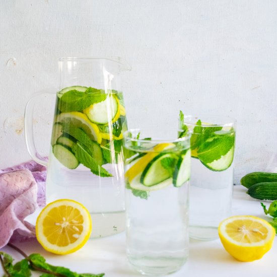 Cucumber-Lemon-Mint Water