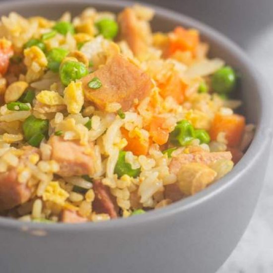 Ham Fried Rice – Leftover Dinner