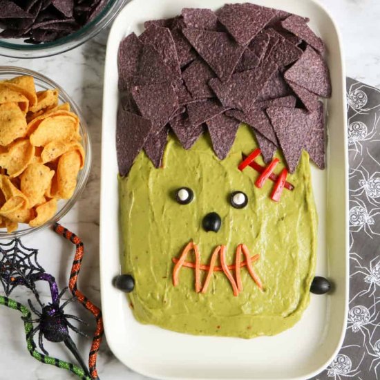 Spooky Frankenstein Guacamole