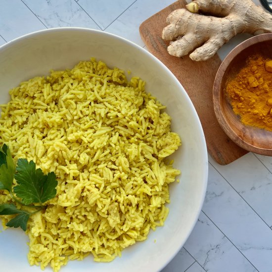 Coconut Turmeric Rice