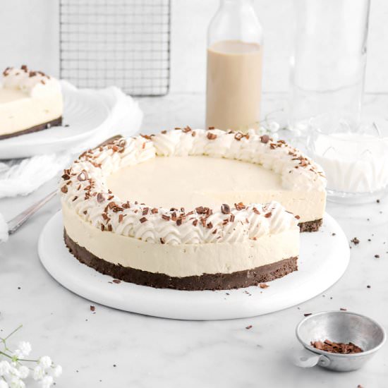 No Bake Irish Cream Cheesecake