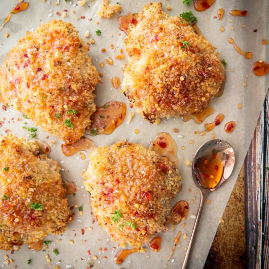 Baked Panko Chicken with…