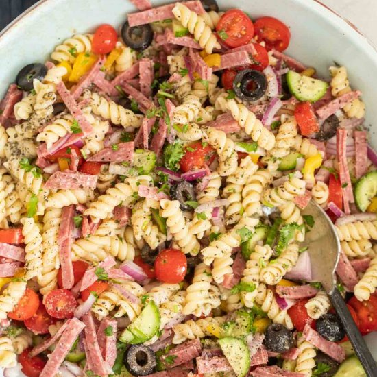 Pasta Sald with Italian Dressing