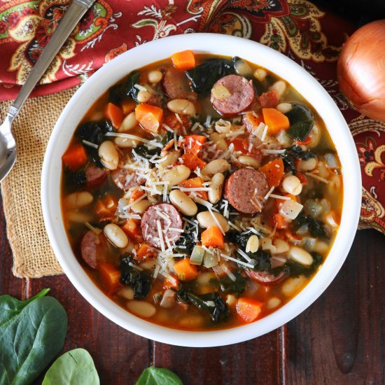 White Bean & Kielbasa Soup