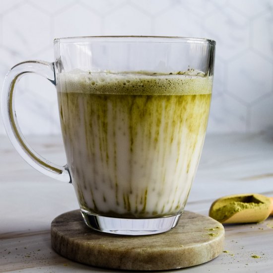 Matcha Latte with Almond Milk