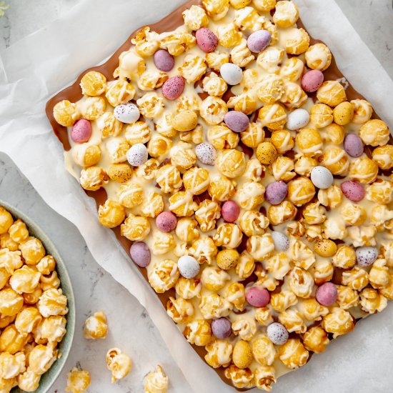 Mini Egg Popcorn Bark