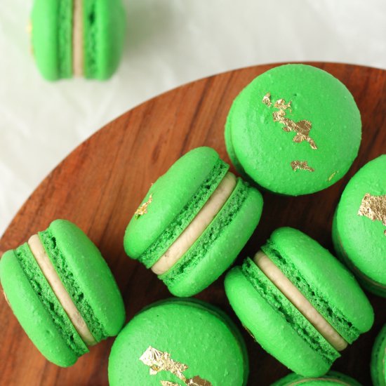 Irish Coffee Macarons with Baileys