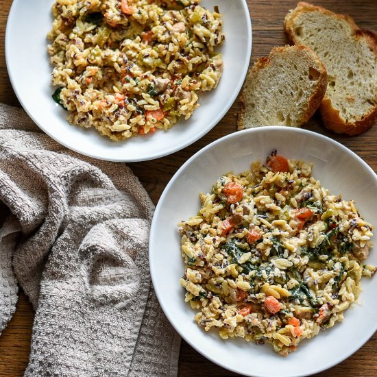 Chicken and Wild Rice Orzo Pilaf