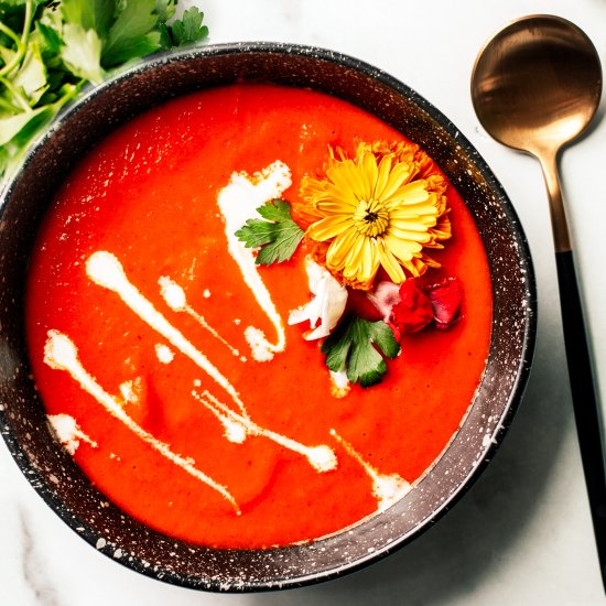 roasted red pepper soup