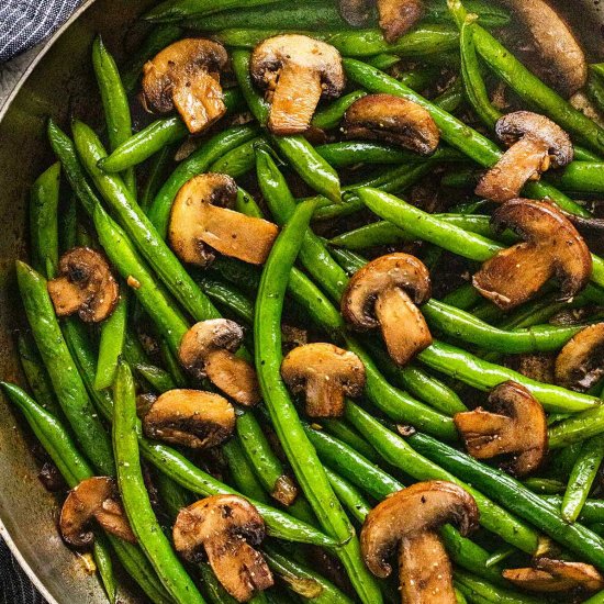 Green Beans and Mushrooms