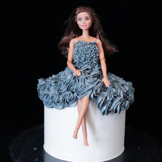 stylish girl cake