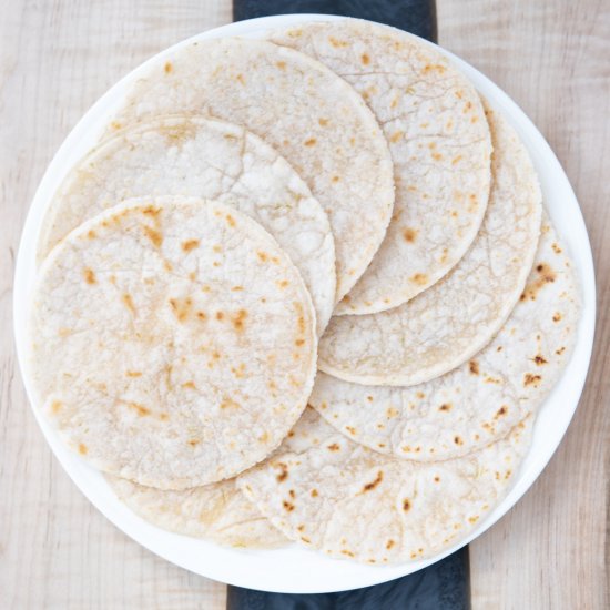 Cassava Flour Tortillas with Lime