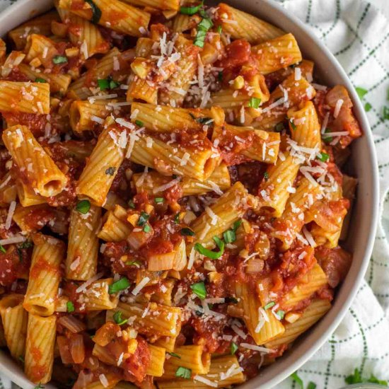 Rigatoni Arrabbiata